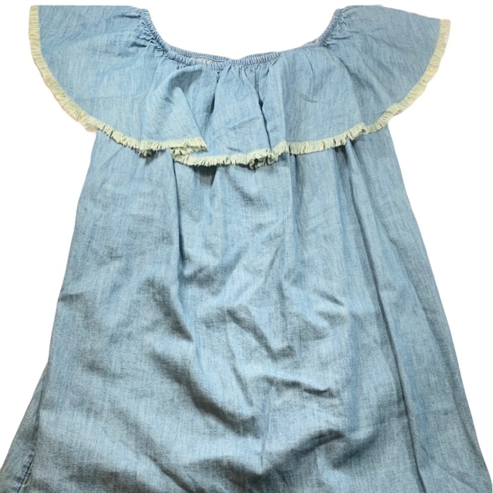 Mossimo Supply & Co Denim Dress XS Raw Hem - Picture 2 of 9